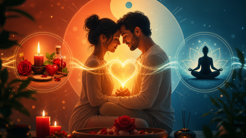 Como combinar simpatia tradicional com meditação para reconexão do casal