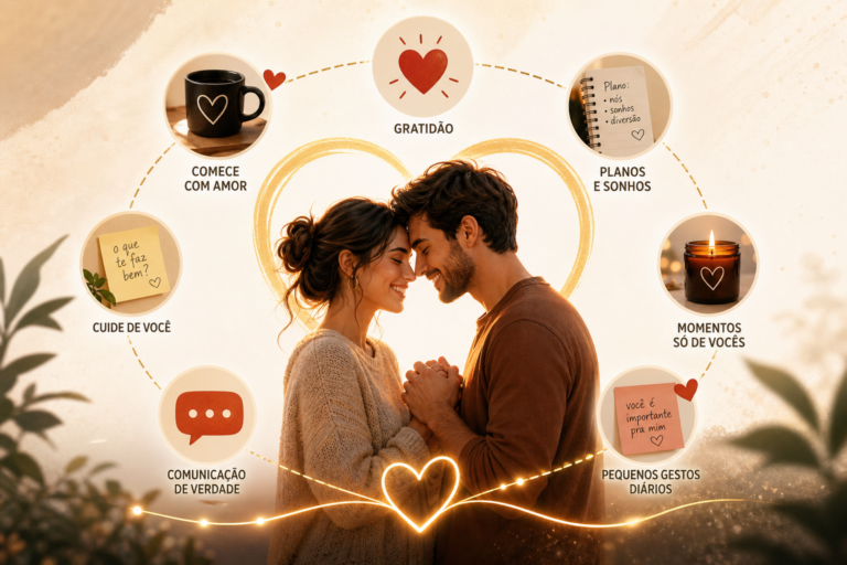Como criar uma rotina de pequenos rituais diários para alimentar o amor