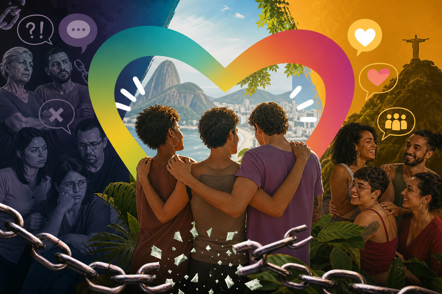 Como lidar com pressões sociais e tabus ao viver não monogamia no Brasil